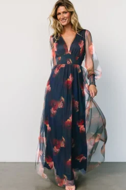 Baltic Born Layla Tulle Maxi Dress | Topaz Ombre Floral