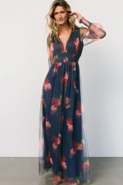 Baltic Born Layla Tulle Maxi Dress | Topaz Ombre Floral