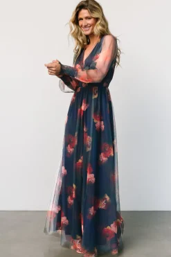 Baltic Born Layla Tulle Maxi Dress | Topaz Ombre Floral