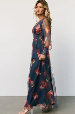 Baltic Born Layla Tulle Maxi Dress | Topaz Ombre Floral