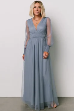 Baltic Born Layla Tulle Maxi Dress | Whisper Blue
