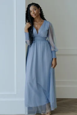Baltic Born Layla Tulle Maxi Dress | Whisper Blue