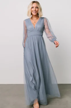 Baltic Born Layla Tulle Maxi Dress | Whisper Blue