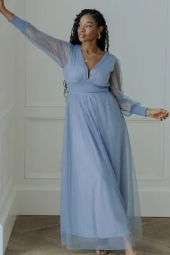 Baltic Born Layla Tulle Maxi Dress | Whisper Blue
