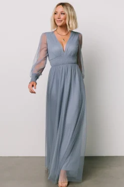 Baltic Born Layla Tulle Maxi Dress | Whisper Blue