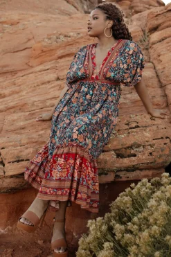 Baltic Born Leeanne Midi Dress | Navy Multi Floral