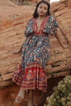 Baltic Born Leeanne Midi Dress | Navy Multi Floral