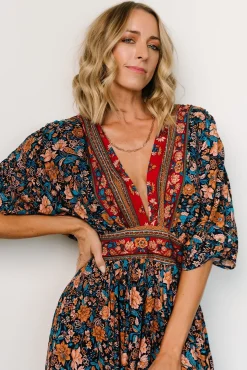 Baltic Born Leeanne Midi Dress | Navy Multi Floral