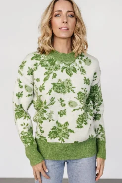 Baltic Born Legend Sweater | Light Green Print
