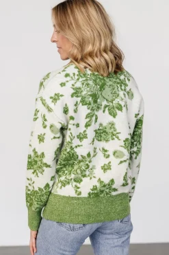 Baltic Born Legend Sweater | Light Green Print