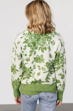 Baltic Born Legend Sweater | Light Green Print