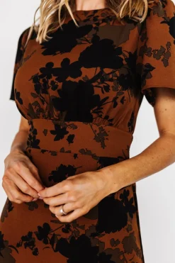 Baltic Born Lenni Midi Dress | Espresso Print