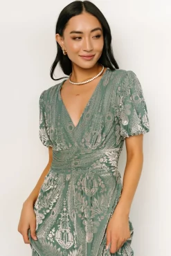 Baltic Born Leslie Velvet Maxi Dress | Sage + Silver