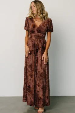 Baltic Born Leslie Velvet Maxi Dress | Dusty Clove