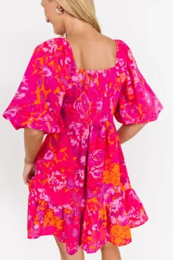Baltic Born Levy Sweetheart Mini Dress | Fuchsia Multi