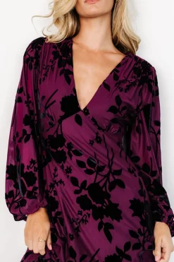 Baltic Born Liana Velvet Embossed Maxi Dress |