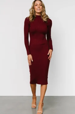 Baltic Born Lindsey Mock Neck Midi Dress |