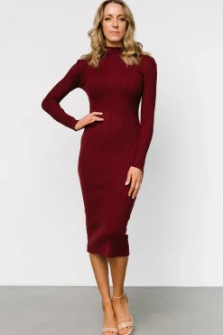 Baltic Born Lindsey Mock Neck Midi Dress |