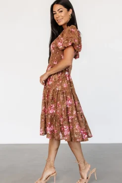 Baltic Born Lizzy Midi Dress | Copper + Pink