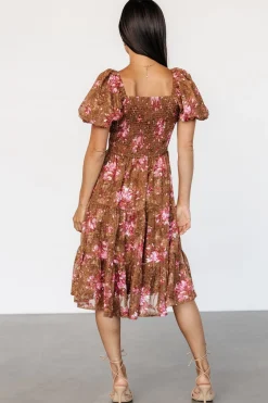 Baltic Born Lizzy Midi Dress | Copper + Pink
