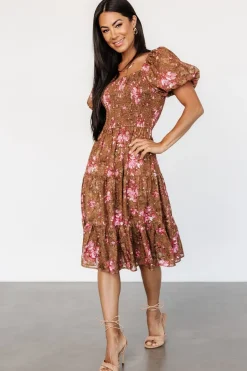 Baltic Born Lizzy Midi Dress | Copper + Pink