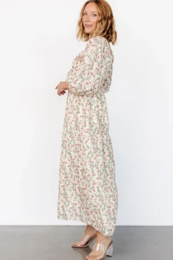 Baltic Born Louisa Smocked Maxi Dress | Cream Floral