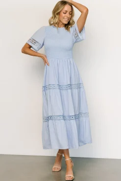 Baltic Born Loveland Geo Lace Maxi Dress | Light Blue