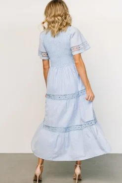 Baltic Born Loveland Geo Lace Maxi Dress | Light Blue