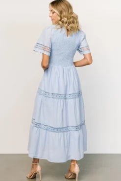 Baltic Born Loveland Geo Lace Maxi Dress | Light Blue