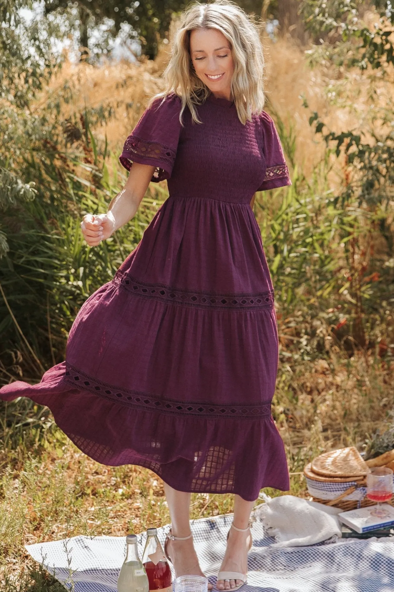 Baltic Born Loveland Geo Lace Maxi Dress |