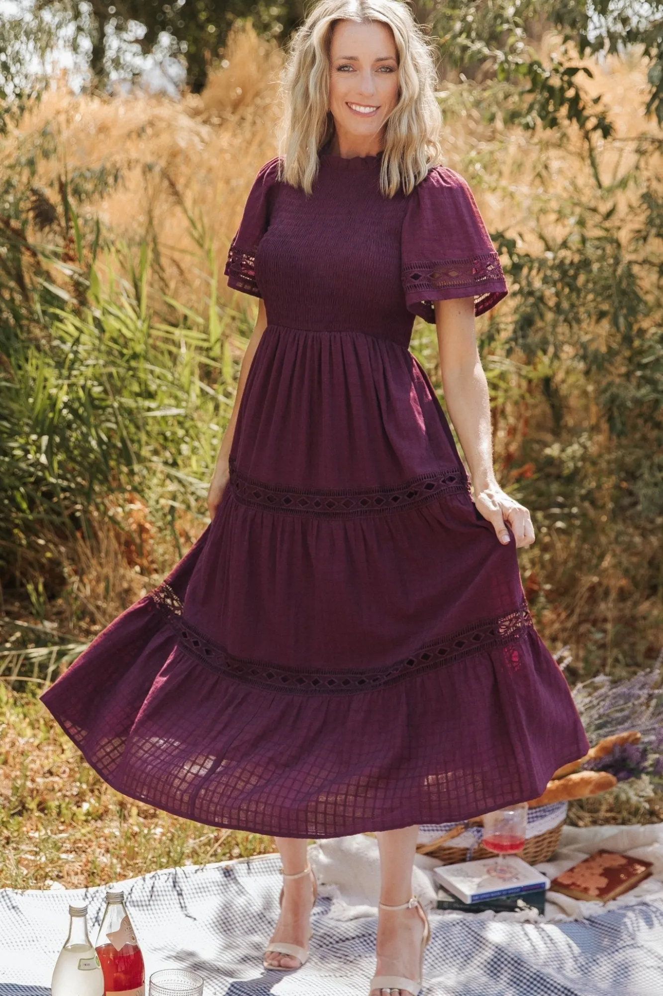 Baltic Born Loveland Geo Lace Maxi Dress |