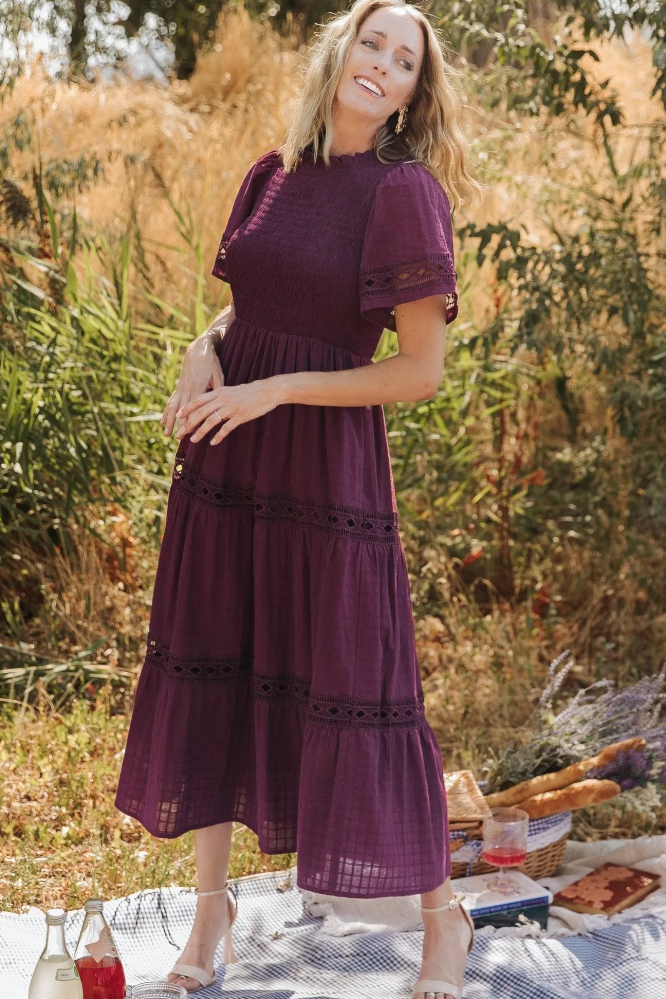 Baltic Born Loveland Geo Lace Maxi Dress |