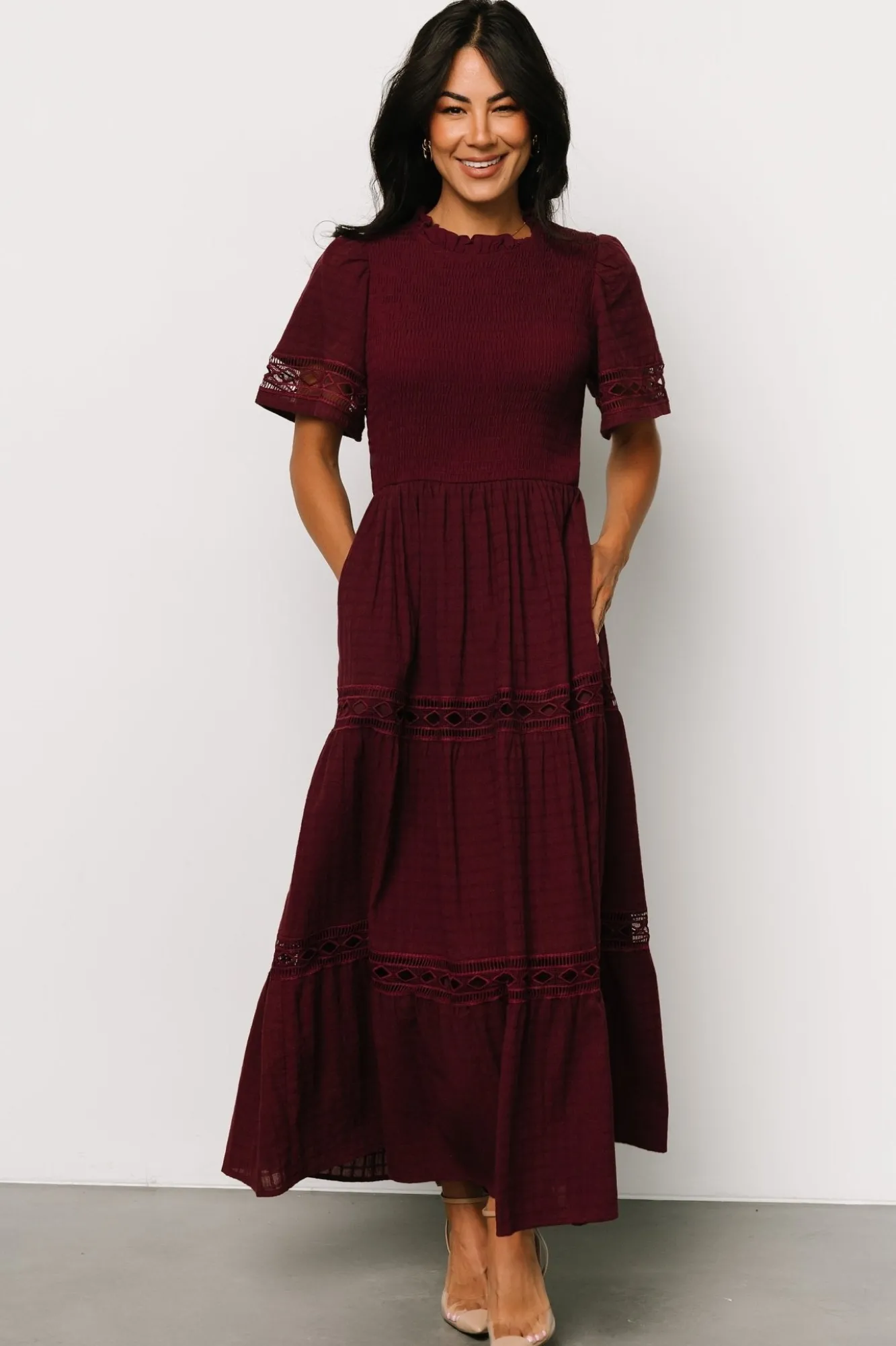 Baltic Born Loveland Geo Lace Maxi Dress |