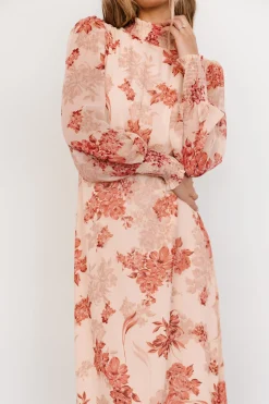 Baltic Born Luciana Maxi Dress | Beige + Rose