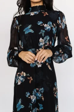 Baltic Born Luciana Maxi Dress | Black + Blue
