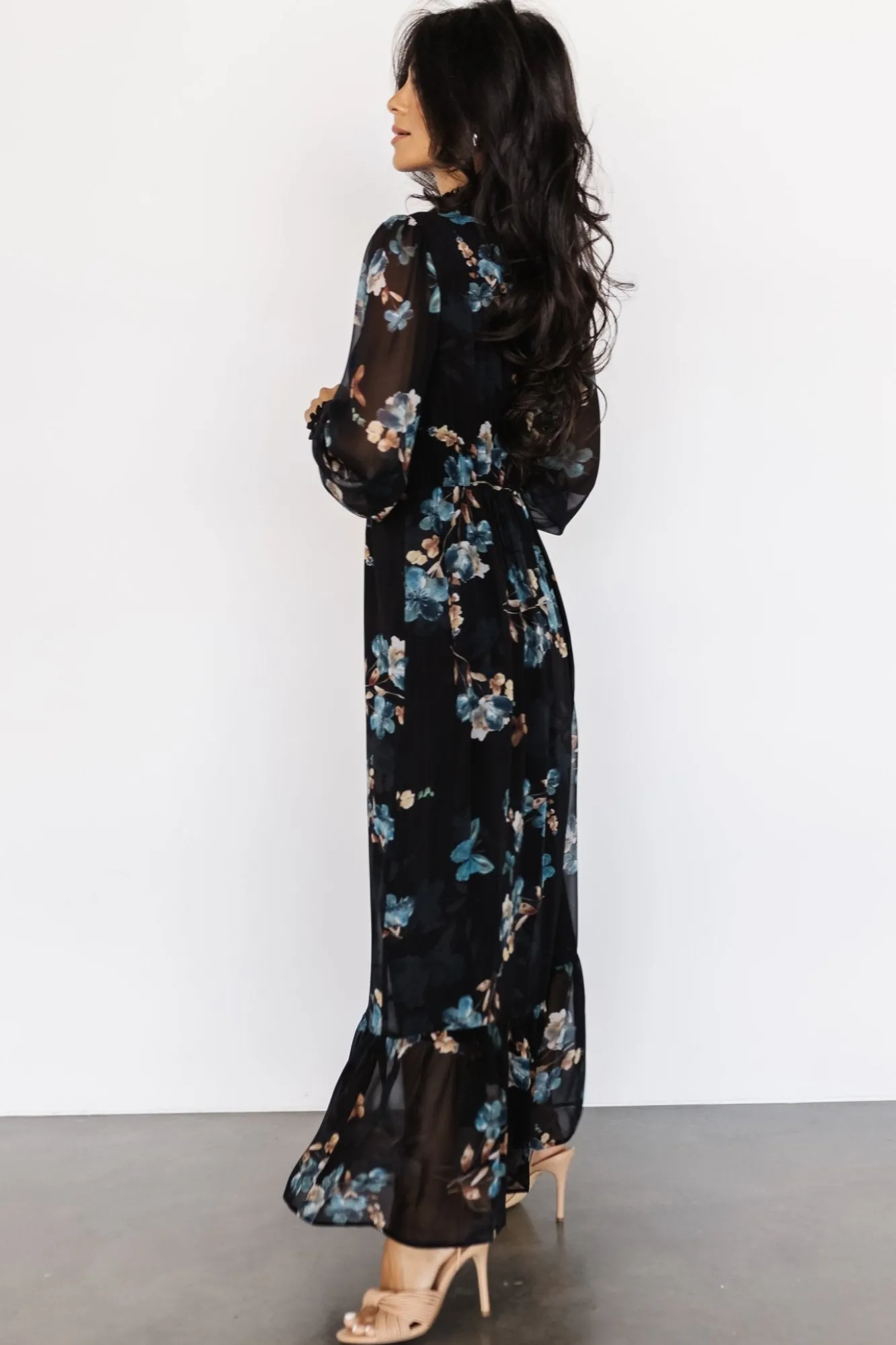 Baltic Born Luciana Maxi Dress | Black + Blue