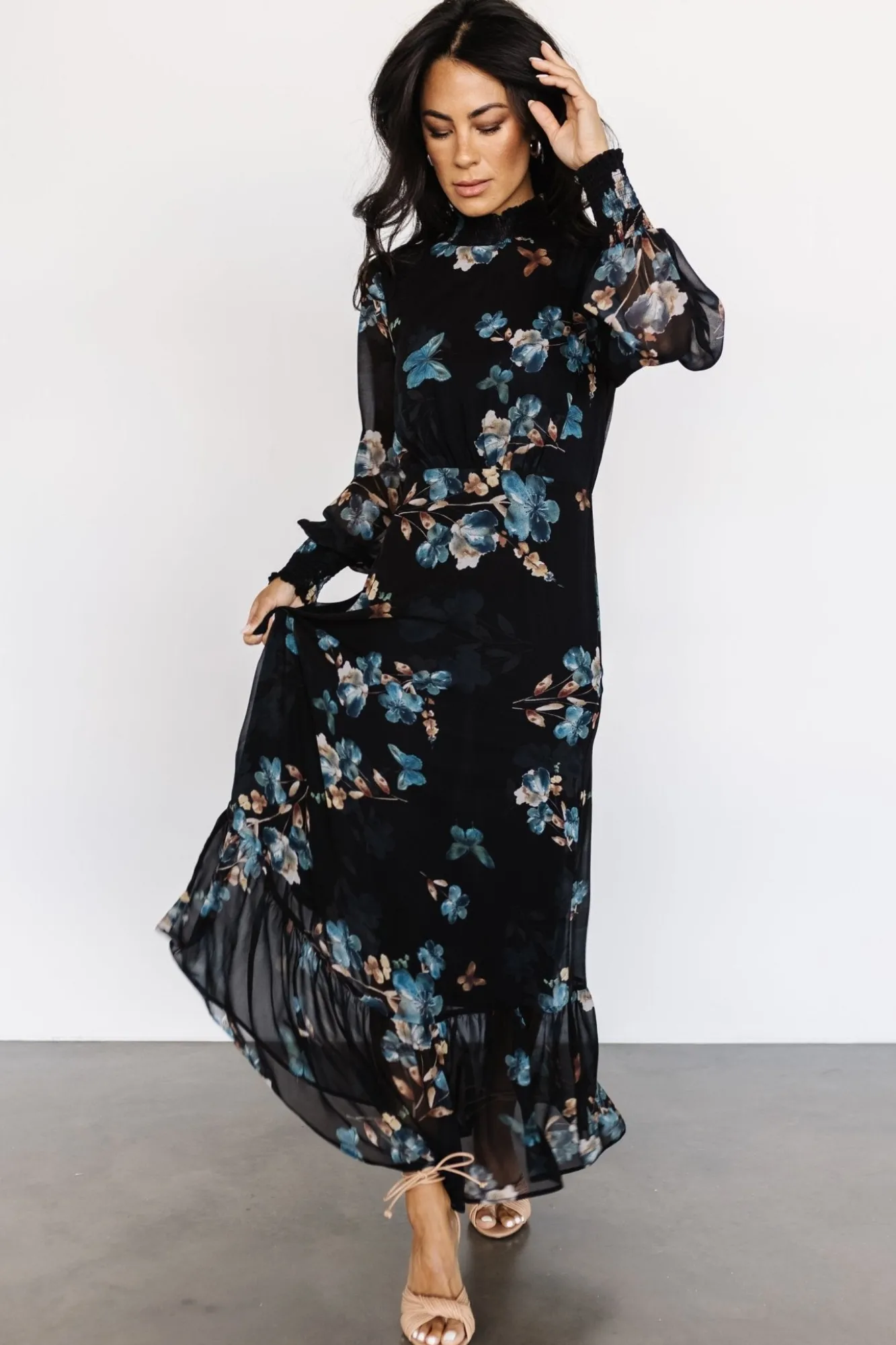 Baltic Born Luciana Maxi Dress | Black + Blue