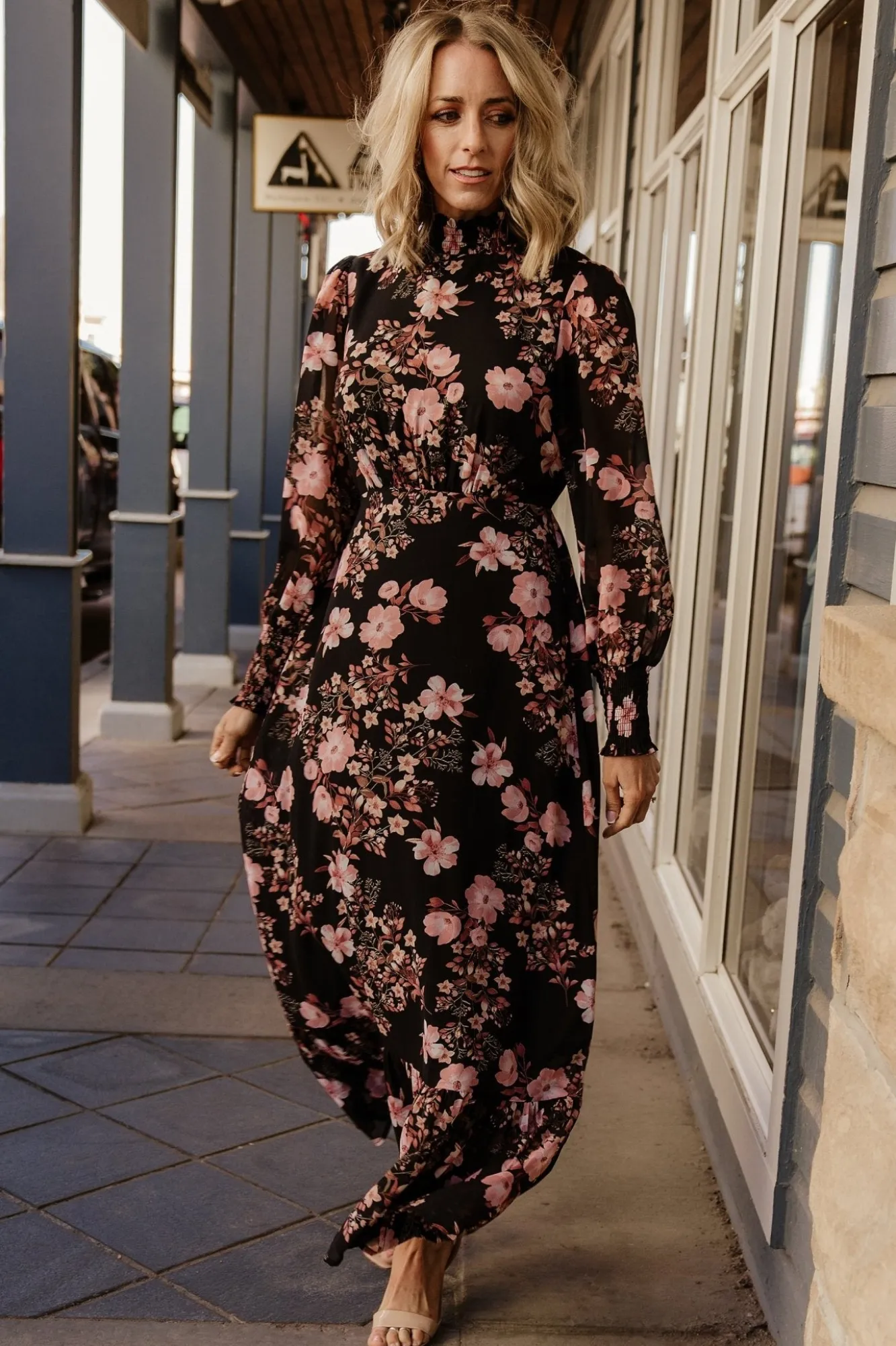 Baltic Born Luciana Maxi Dress | Black + Mauve