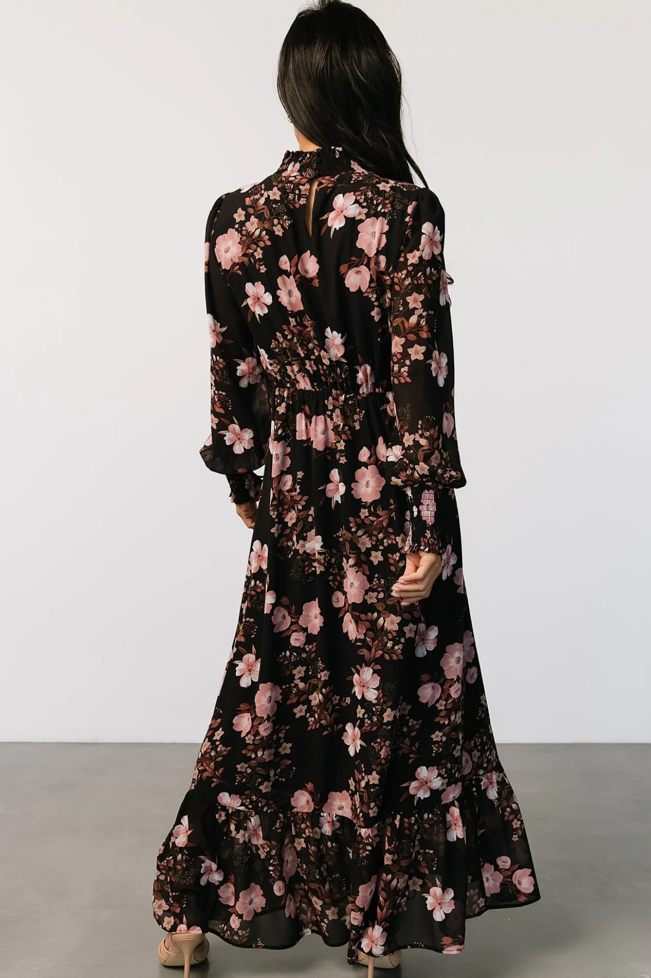 Baltic Born Luciana Maxi Dress | Black + Mauve