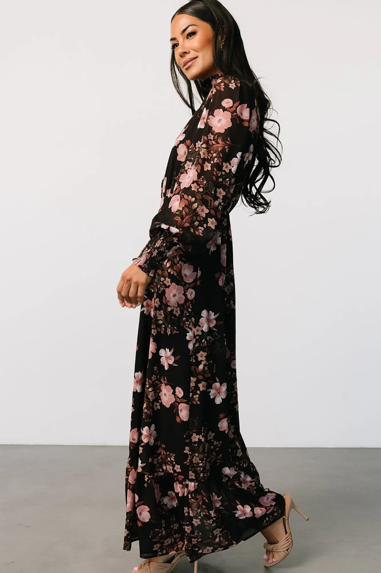 Baltic Born Luciana Maxi Dress | Black + Mauve