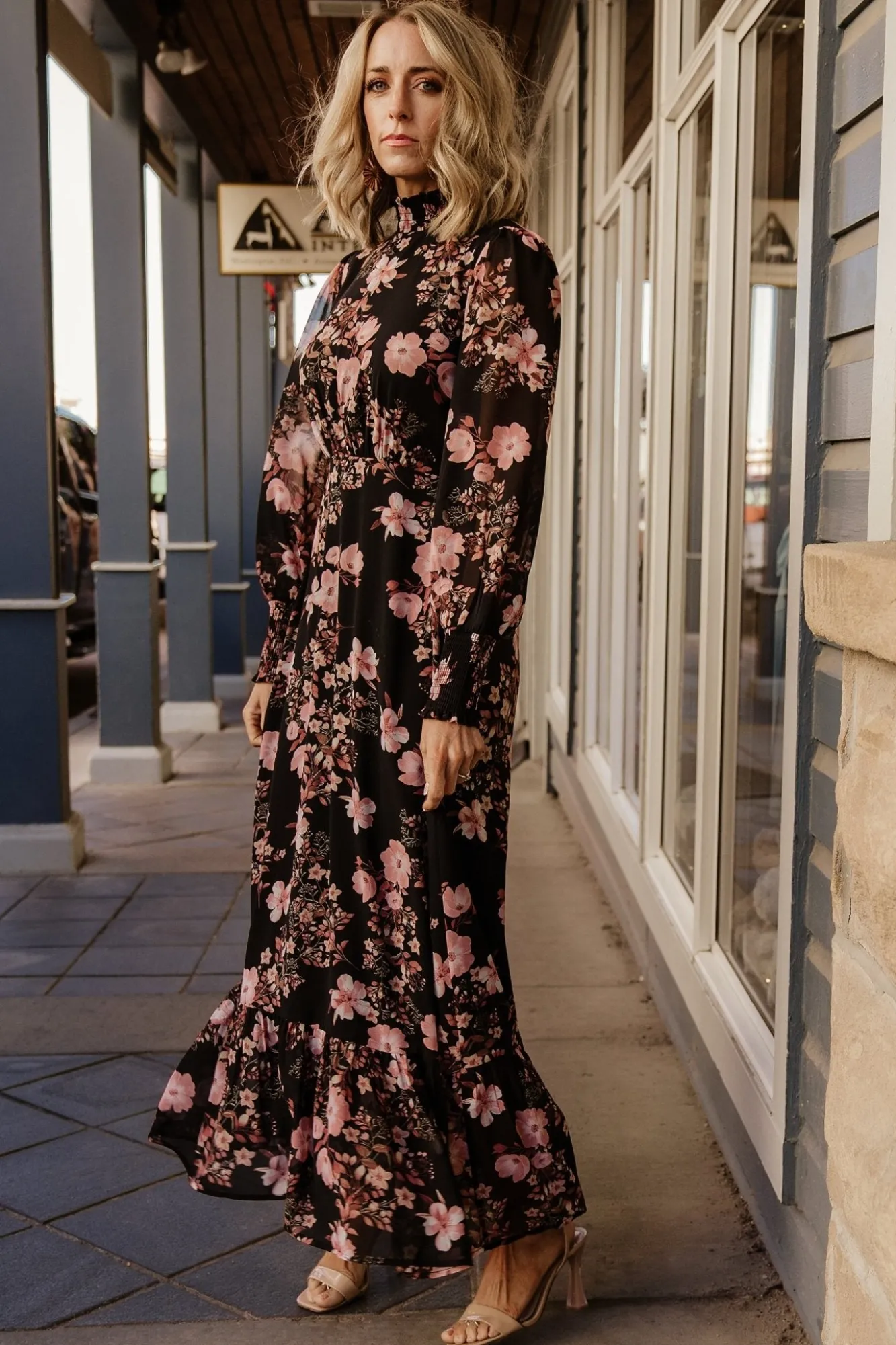 Baltic Born Luciana Maxi Dress | Black + Mauve