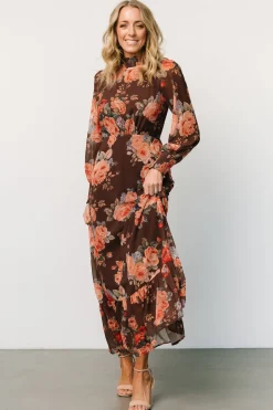Baltic Born Luciana Maxi Dress | Brown Floral