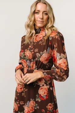 Baltic Born Luciana Maxi Dress | Brown Floral