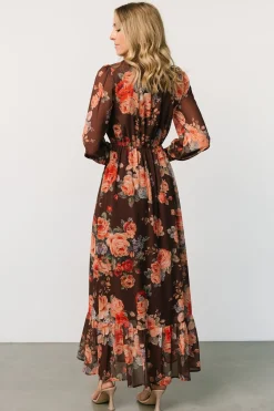 Baltic Born Luciana Maxi Dress | Brown Floral