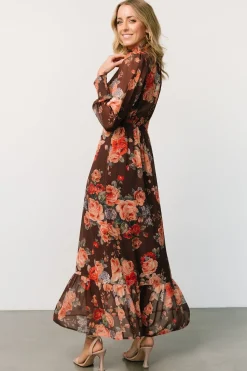 Baltic Born Luciana Maxi Dress | Brown Floral