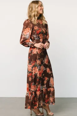 Baltic Born Luciana Maxi Dress | Brown Floral