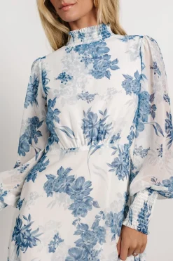 Baltic Born Luciana Maxi Dress | Off White + Blue