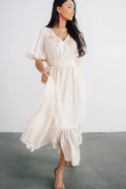 Baltic Born Luz Embroidered Maxi Dress |