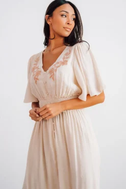 Baltic Born Luz Embroidered Maxi Dress |