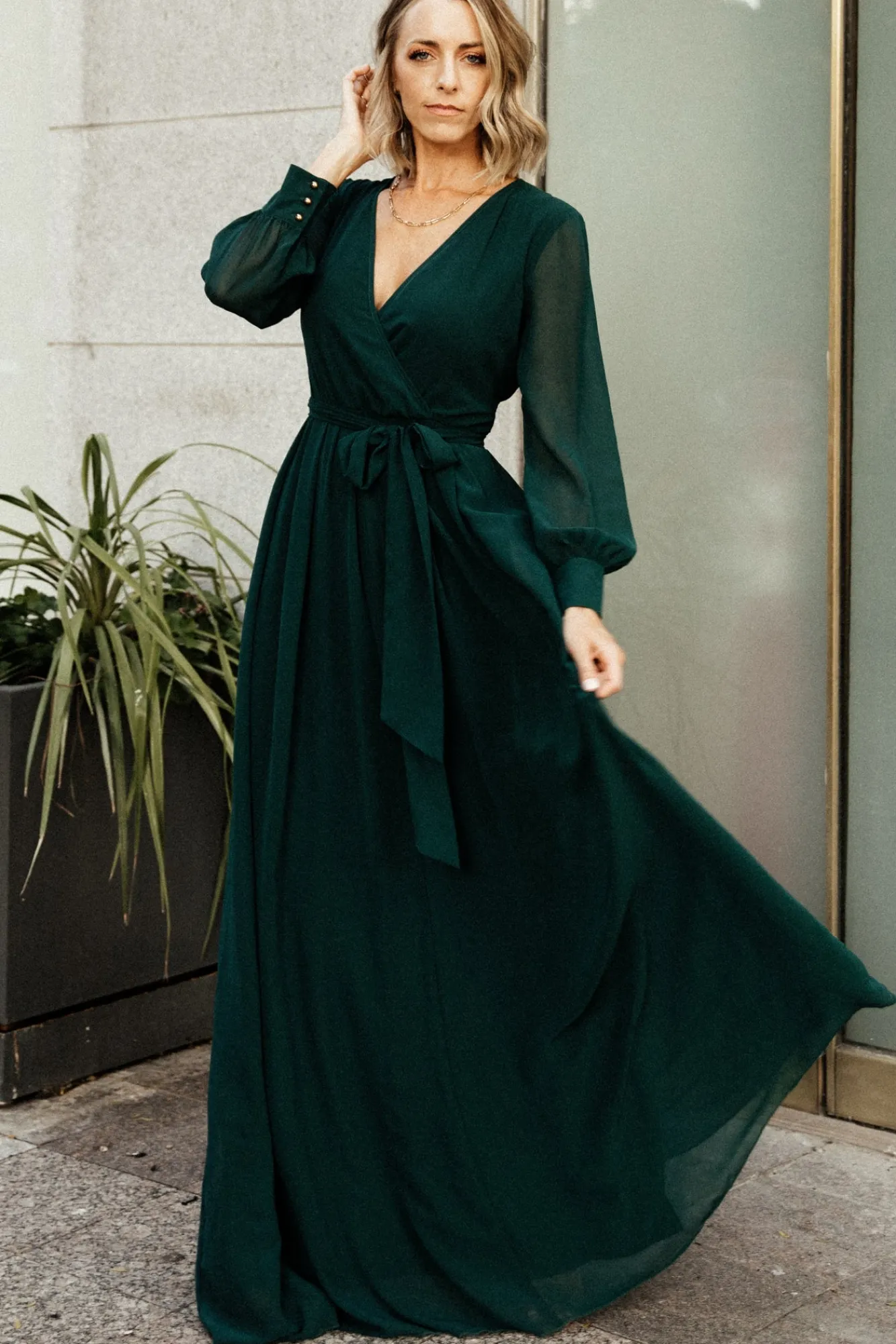 Baltic Born Lydia Maxi Dress | Hunter Green